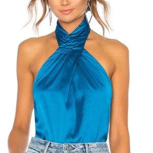 Superdown blue blouse